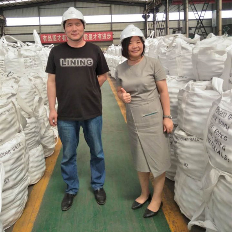 Bolas de aço de mídia forjada de 100 mm /125mm Bolas de aço de mídia forjada de 100 mm /125 mm